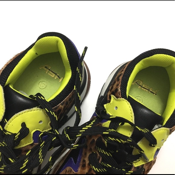 NWOT/B Ash Chunky Leopard Print Sneakers - Picture 8 of 10